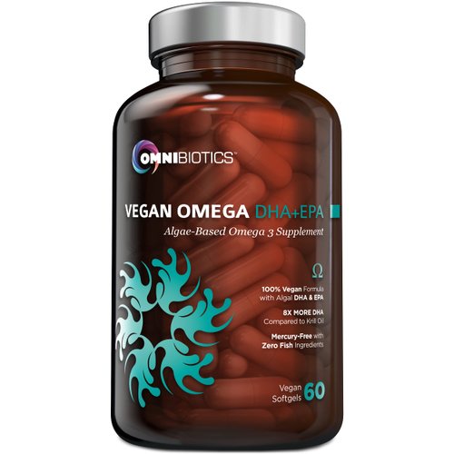 Vegan Omega DHA+EPA | MD-Certified Prenatal DHA with EPA | 8X More DHA Than Krill Oil! Fish-Free Omega Essential Fatty Acids - Algal Omega-3, Omega-6, DHA, EPA