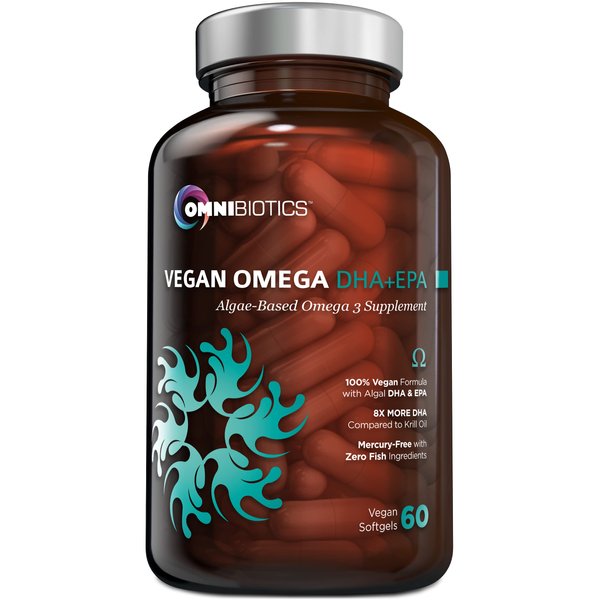 Vegan Omega DHA+EPA | MD-Certified Prenatal DHA with EPA | 8X More DHA Than Krill Oil! Fish-Free Omega Essential Fatty Acids - Algal Omega-3, Omega-6, DHA, EPA