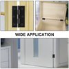 Murtenze 12 Pack 2.5 Inch Door Hinge Cabinet Hinge,Black Butt Hinges Ball Bearing Hinges Window Hinges Outdoor Hinges with Mounting Screws
