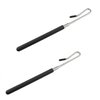 Ruiwaer 2PCS Silver Stainless Steel Puppet Arm Control Rod Rubber Sleeve Puppet Rods Metal Puppet Hand Stick Accessories Metal Rod Puppet Accessories for Puppet Arm or Full Body