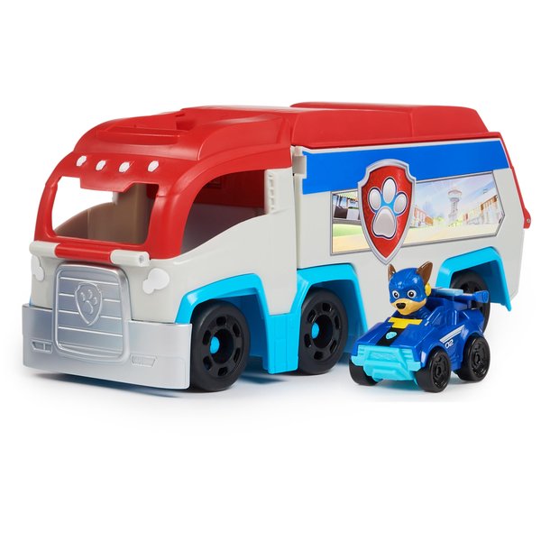 PAW Patrol: The Mighty Movie, Pup Squad Patroller Toy Truck, with Collectible Mighty Pups Chase Pup Squad Toy Car, Kids Toys for Boys & Girls Ages 3+