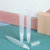 50 PCS Empty long slim 15ml squeeze lip gloss tube lip oil soft tubes with Syringes (Clear lid)