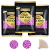 Wax Beads for Hair Removal, Keethem 10.5oz Hard Wax Beans Coarse Hair Waxing Beads for Face, Eyebrow, Bikini Brazilian for Women Men with 10 Applicators 3 packs Violet