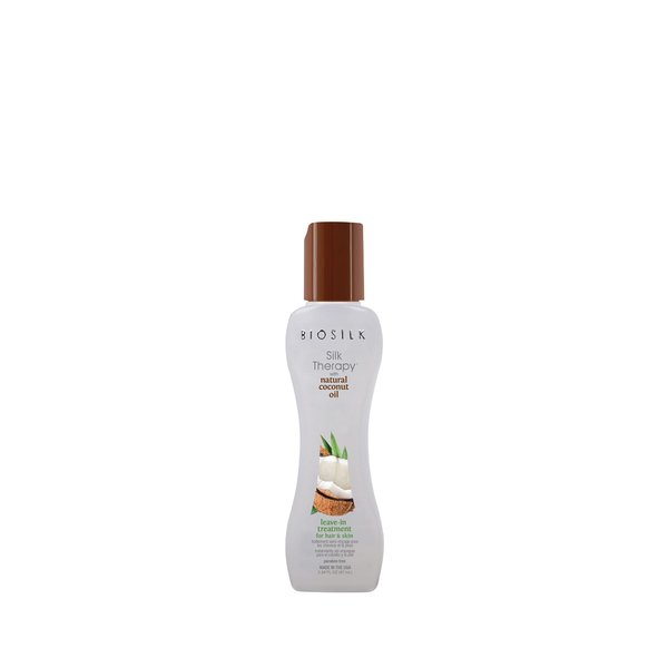 Farouk Biosilk Silk Therapy Organic Coconut Oil Leave-in Treatment For Hair & Skin, 0.14 Ounce