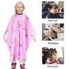PAMAID Kids Haircut Cape Waterproof Barber Cape Cover, Unicorn Hair Cutting Cape for Girls with Adjustable Snap Closure (Unicorn)