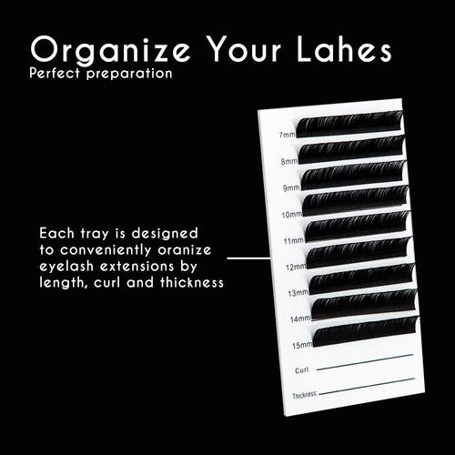 Amber Lash 5 Layers Clear Acrylic Lash Storage Case for Eyelash Extension, Pallet Holders organizer