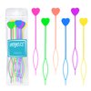 Hoyols Quick Hair Beader for Loading Beads Braid Stringer Hair Beading Tools Kit Ponytail Maker Styling Magic Topsy Hair Tail for Kids Girls Colorful (12pcs Multi Color)