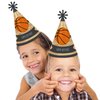 Big Dot of Happiness Nothin' but Net - Basketball - Cone Happy Birthday Party Hats for Kids and Adults - Set of 8 (Standard Size)