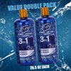 Men's Body Wash, Shampoo Conditioner Combo. Best 3 in 1 Shower Wash for Men Body, Hair & Face Wash. All in 1 Mens Shower Gel Keeps You Fresh All Day! Paraben Sulfate Free Shampoo for Men 2 Pack.
