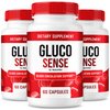 (3 Pack) GlucoSense – Official Gluco Sense Formula with Clean, Premium Blend to Help Support Healthy Circulation, Natural Flow & Balanced Levels | Just 2 Easy-to-Swallow Pills Daily (180 Capsules)
