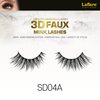 Laflare Silk Lashes 3D FAUX MINK Eyelashes, Light, Reusable, Handmade, Natural Looking, Professional Easy to Apply Eyelashes in a Knitted Style1-3 PACKS BUNDLE SPECIA(3, SD04A)