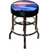 Custom Grafix Island Print #2 Slip-on Bar Stool Cover 12-15 Inch Diameter (15" Diameter with 4" Sideband)
