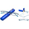 Newbee Fashion Tuber Reader Pocket Reading Glasses in Aluminum Case Blue +2.75