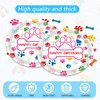 41PCS Dog Birthday Party Supplies Puppy Themed Birthday Decoration Disposable Tableware Plates Napkins Tablecloth for Baby Shower Kids Birthday Dog Birthday Serve 20
