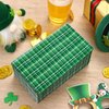 Homlouue 100 PCS Christmas Napkins, Plaid Napkins, Christmas Paper Napkins for Christmas Party St. Patrick's Day, Christmas Napkins Disposable for Decorate Home Dinner Christmas, Green Gingham Napkins