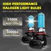 DMEPUGI Headlight Bulbs Fit For Chevy Volt 2011-2015,9012 High Low Dual Beam Combo,Super Bright 5500K White Light High Performance Halogen Light Bulbs,2PCS
