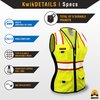 KwikSafety FIRST LADY Safety Vest for Women [SNUG-FIT] 9 Pockets, Class 2 Custom High Visibility Reflective ANSI OSHA Fitted Construction Work PPE/Yellow XS