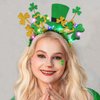 BARTOSI Light Up St Patrick's Day Headband LED Shamrock Headpiece Irish Saint Patricks Day Hairband Costume Headwear Hair Accessories for Women