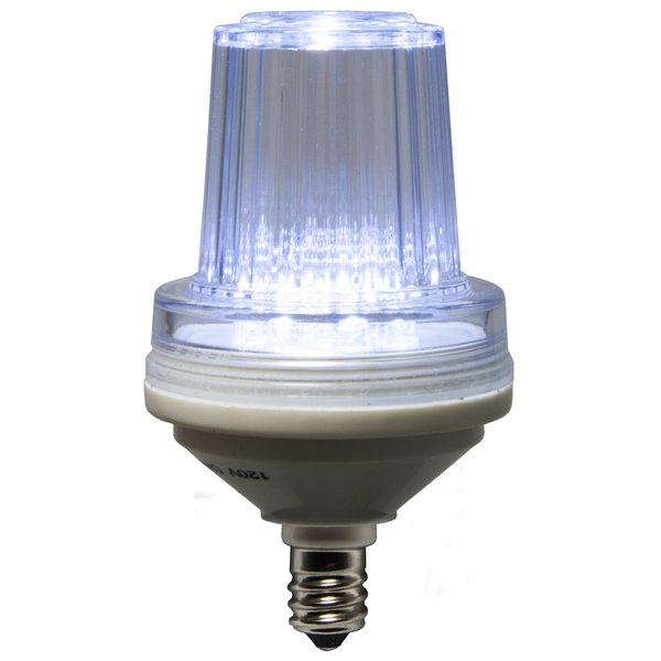 Wintergreen Lighting C7 130V Strobe Cool White LED Replacement Lamps