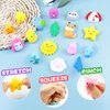 Outee 50 Pcs Mochi Toys Party Favors for Kids Kawaii Animal Toys Bulk Mochi Animals Toys for Animals Cat Fidget Toys with Gift Box Cute Stuff Goodie Bags Stress Toys