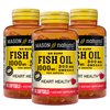 MASON NATURAL No Burp Fish Oil 1000 mg Omega-3 300 mg - Healthy Heart, Supports Circulatory Function, Improved Cardiovascular Health, 90 Softgels (Pack of 3)