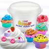 Desserts Butter Slime Bucket Kit for Girls and Boys - Soft White Premade Scented Slime Kit,Including 7pack Colorful Soft Clay,Super Soft and Non-Sticky, Stress Relief Toys, Party Favors for Kids