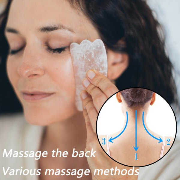 Ikacvb Gua Sha Facial Tools, Beauty Guasha Tool for Face, Terahertz Gua Sha, Stainless Steel Face Massager Tool for Women, Body Gua Sha Tool