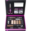 SHANY Brow Chicka Brow Eyebrow Set - 17 Piece Eyebrow Makeup Kit with Brow Powder, Brow Gel, Dual Ended Pencils, Stencils, Scissors, and Tweezers - All Hair Colors