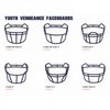 Schutt Sports Vengeance Youth Facemask for Vengeance Football Helmets, V-EGOP-II-YF, Gray