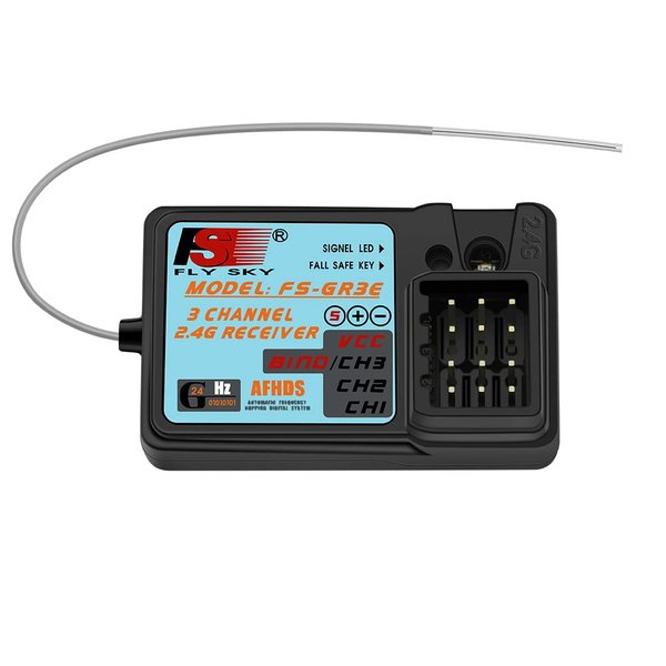 Flysky GR3E Receiver 2.4G Waterproof FS-GR3E 3CH Receiver for Flysky FS-GT2 FS-GT2B FS-GT3B FS-GT3C FZ-IT4S RC Car Boat (1 Pc)