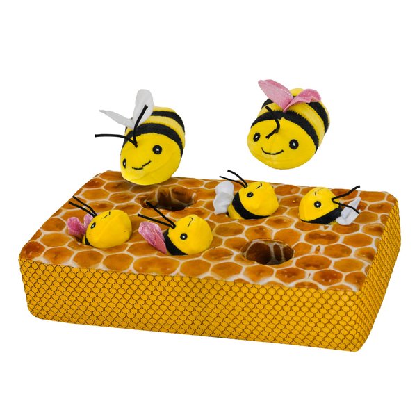 Patchwork Pet Bees in a Honeycomb 14"