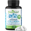 ForestLeaf Multi Collagen Pills with Hyaluronic Acid + Vitamin C | Hydrolyzed Collagen Supplements for Women or Men | Multi Collagen Capsules Peptides for Skin, Wrinkles, 120 Caps