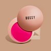 Bossy Cosmetics Extremely Bossy By Nature Buttery Blush - Deeply Pigmented, Infused with Kaolin Clay, Macadamia Oil, Squalane (Grit - Bright Pink)