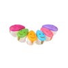 VADOO 6Pcs Toothbrush Head Cover Cap Suction Cup Toothbrush Case Portable Toothbrush Protector Holder (Random Color)