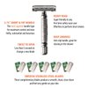 VIKINGS BLADE Double Edge Safety Razor for Men + 5 Swedish Steel Blades + Luxury Case. Smooth, Reusable, Eco-Friendly (The Chieftain)