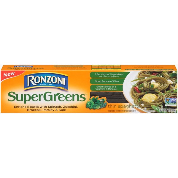 Ronzoni Supergreens Thin Spaghetti, 12-Ounce