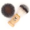 Menesia Shaving Brush for Men, Wood handle Shave Brush,Mens Shaving Cream & Soap Brush (skull)