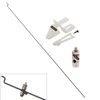Ltvystore 10Pcs Adjustable Pushrod Connector Linkage Stopper 1.3mm & 10Pcs Nylon Control Horns 21x10 mm & 10Pcs 1.2 x 210mm Z Push Rods Parts Compatible for RC Airplane Plane Boat Replacement