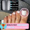 Long Square Toe Nail Tips Full Cover, SINOKAME Matte Soft Gel Toe Nail Press Ons Clear, Soak Off Fake Toenails Kit for Women Men Wide Longer Big Toes Nails,300 Pcs 15 Sizes