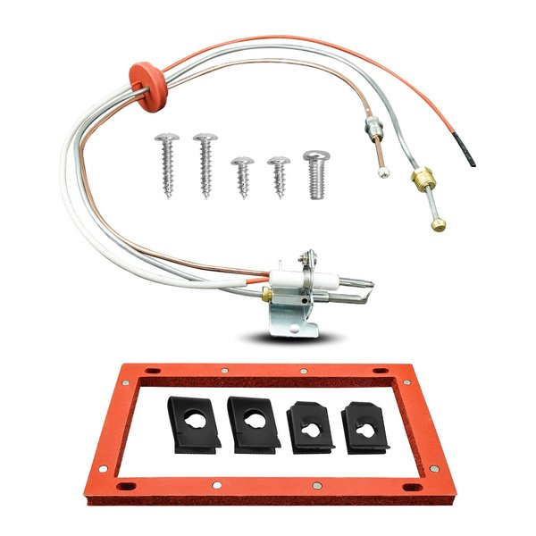 SP20075 Pilot and Igniter Assembly Replacement Kit, Natural Gas Water heater Assembly Fit for Rheem GE Smartwater Heater, Water Heater Parts Replace GG50T06AVH00 AS39845 22V40PF1