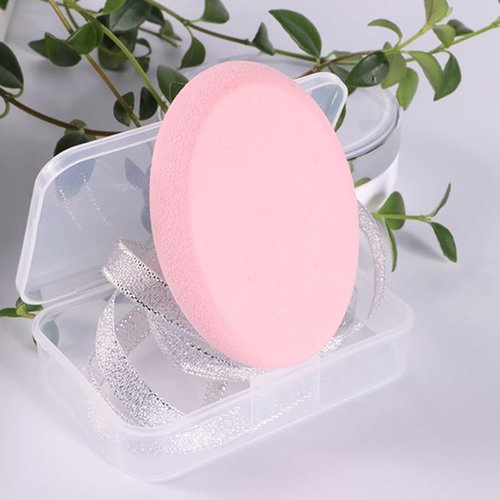 Pink High Elasticity Makeup Sponge Versatile Beauty Oval Puff Egg for Absorbent Easy Cleaning Blenders and Sponges Face