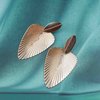 Sttiafay Boho Exaggerated Leaf Drop Earrings Punk Metal Leaf Earrings Long Chunky Leaf Stud Earrings Gold Geometric Statement Earrings Jewelry for Women