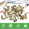200Pcs Self-Drilling Drywall Anchors, 100Pcs Wall Anchors and 100 Pcs Cross Head Screws, Drywall Anchors and Screw kit, Heavy-Duty Metal Wall Anchors, No Drilling Required, Easy to Use