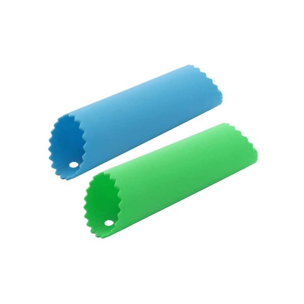 Silicone Garlic Peeler Tube Rollers Skin Remover, Garlic Roller Peeling Tube Tool for Useful Kitchen Tools (Blue,Green)