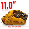 Franklin Sports Baseball and Softball Glove - Field Master - Baseball and Softball Mitt Tan, 11"