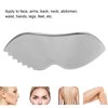 YUYTE Stainless Steel Gua Sha for Facial Skin Care Scraping Massage Tool with Comb Teeth | Facial Massage, Used for Face, Neck, and Around Lips with Travel Pouch