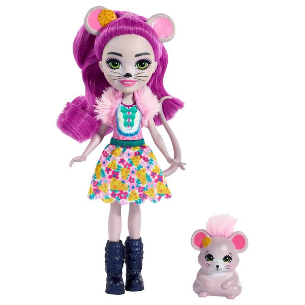 ENCHANTIMALS MAYLA MOUSE DOLL & FONDUE FIGURE