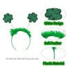 JANEMO St Patricks Day Headband Accessories,Shamrock Costume Accessories,Green Headband for St Patricks Day,Party,Daily Accessories (Green)