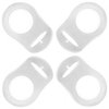 PUTSKA Pacifier Silicone Adapter Rings for Pacifier Holder and Clip MAM-Compatible