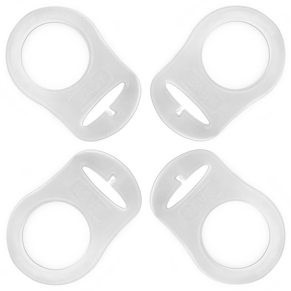 PUTSKA Pacifier Silicone Adapter Rings for Pacifier Holder and Clip MAM-Compatible